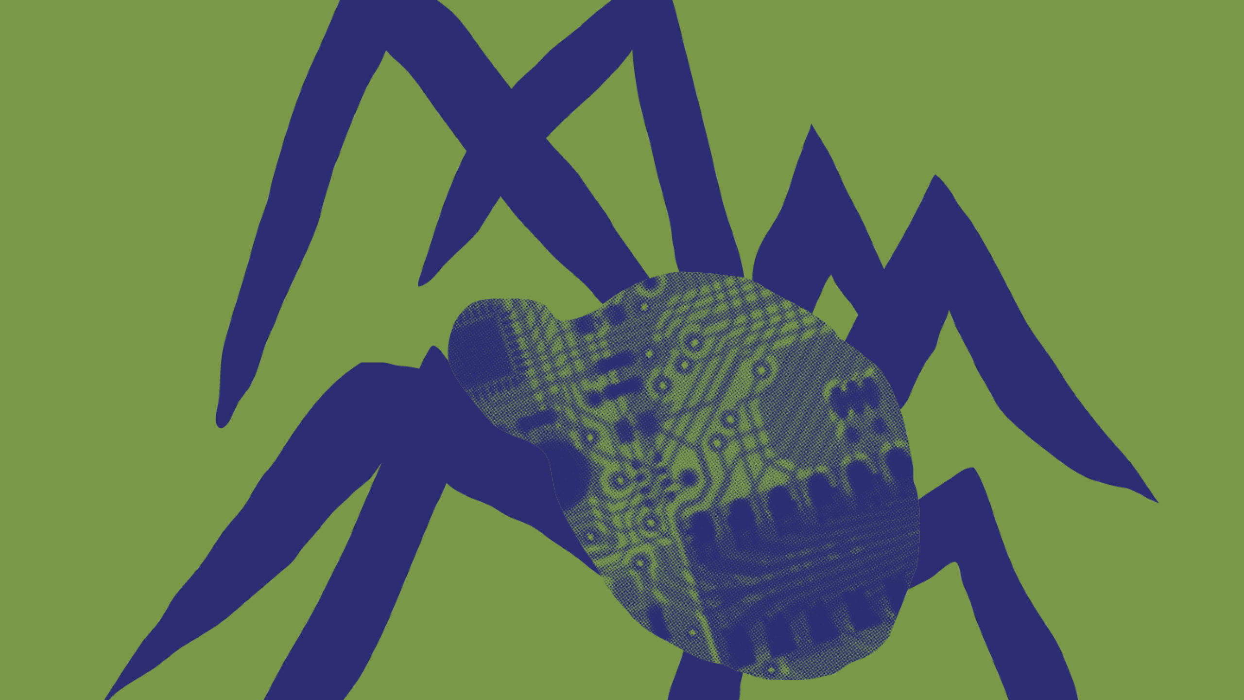 Abbildung einer elektronischen Spinne