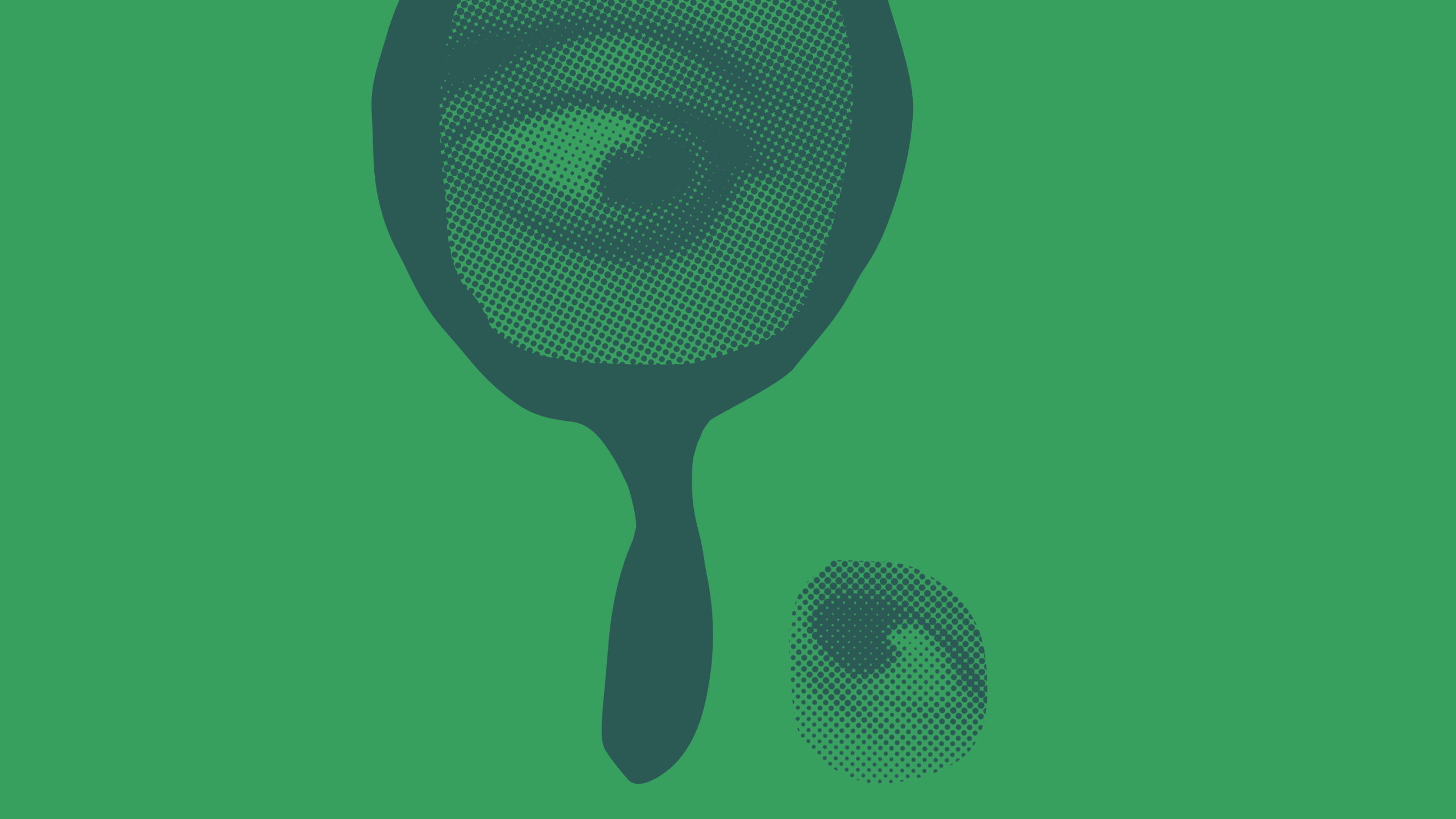 Collage aus zwei Augen, die sich gegenseitig beobachten. Eins davon erscheint auf einem gemalten Handspiegel.