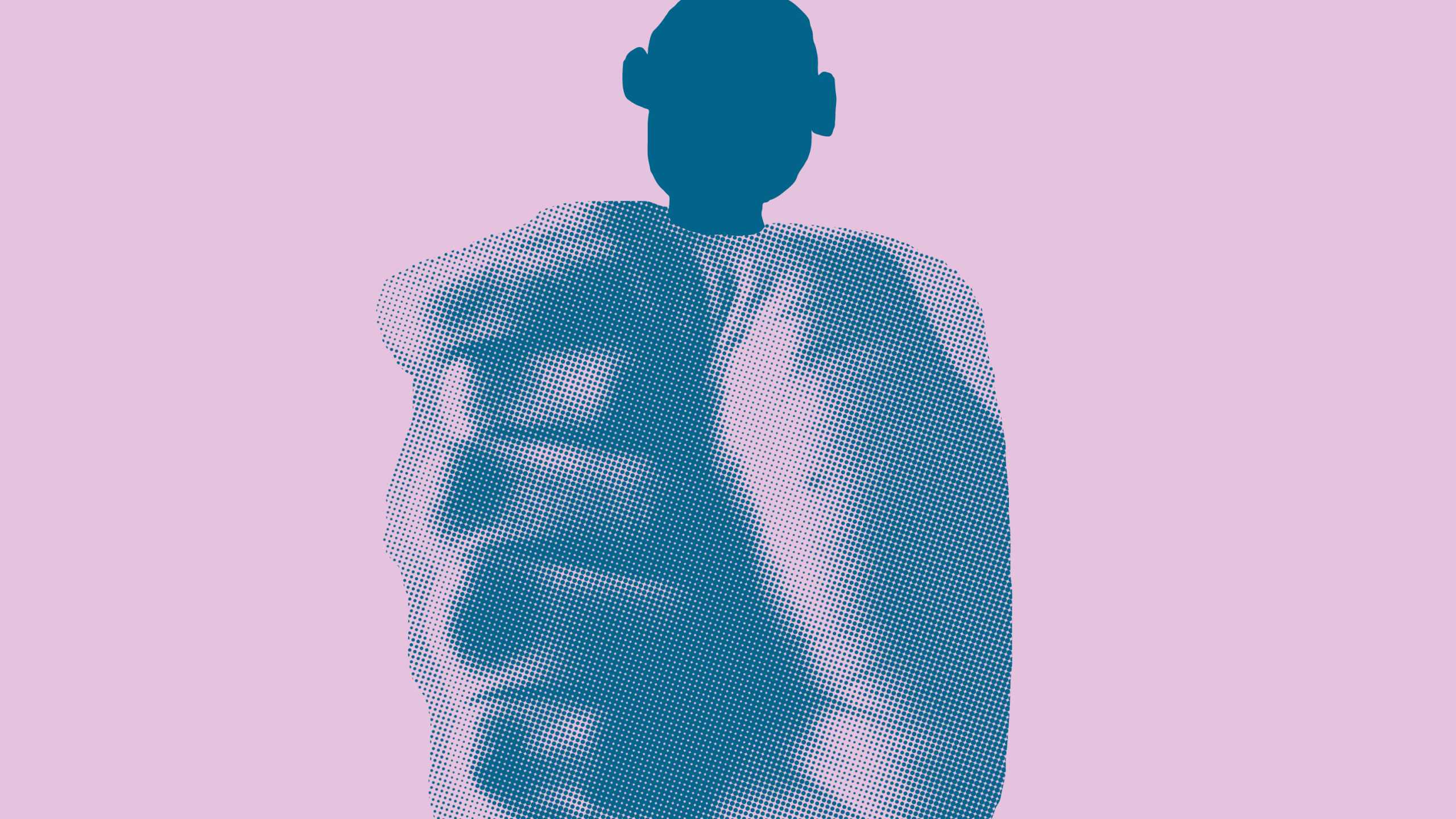 Darstellung einer geschlossenen Hand, die einen vollständigen menschlichen Körper würgt. Füße und gesichtsloser Kopf sind noch nur sichtbar.